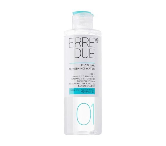ERRE DUE MICELLAR REFRESHING WATER valomasis micelinis vanduo, 200 ml