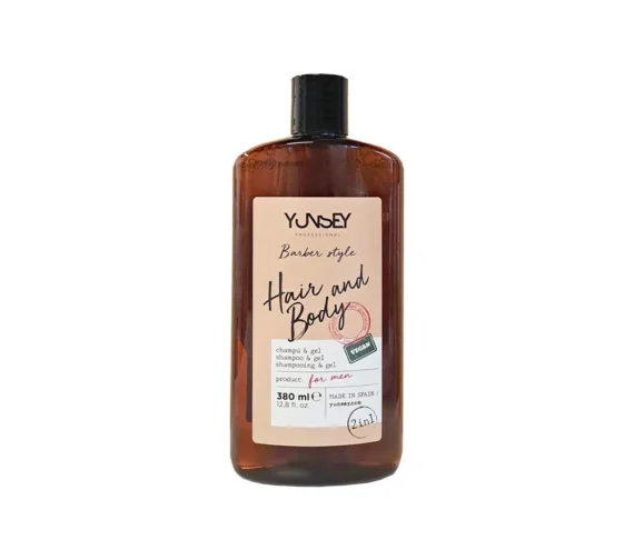 YUNSEY vyriškas 2in1 plaukų ir kūno priežiūros gelis, 380ml