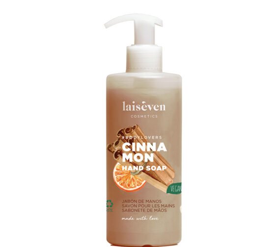 LAISEVEN HAND SOAP CINNAMON ROLL & CREAM skystas rankų muilas cinamono kvapo, 400 ml