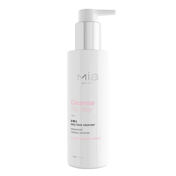 MIA MAKEUP CLEANSE MY DAY 3 IN 1 gelinis valomasis veido prausiklis, 200 ml