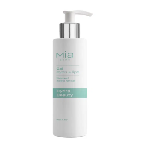 MIA MAKEUP HYDRA BEAUTY GEL EYES & LIP akių ir lūpų makiažo valymo gelis, 200 ml