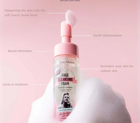 PETITE MAISON FACE CLEANSING FOAM valomosios …