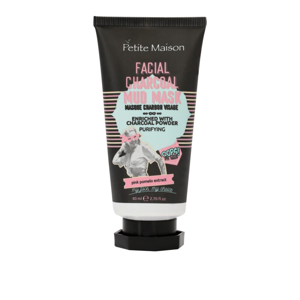 PETITE MAISON giliai valanti veido kaukė su aktyviąja anglimi ir moliu, 80ml