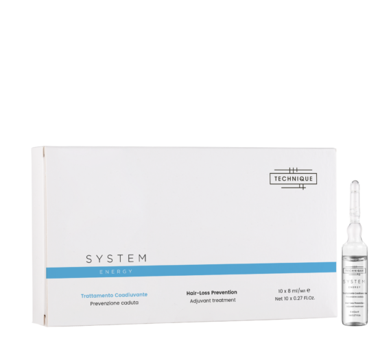 TECHNIQUE SYSTEM ENERGY HAIR FALL PREVENTION TREATMENT ampulės nuo plaukų slinkimo, 10×8 ml