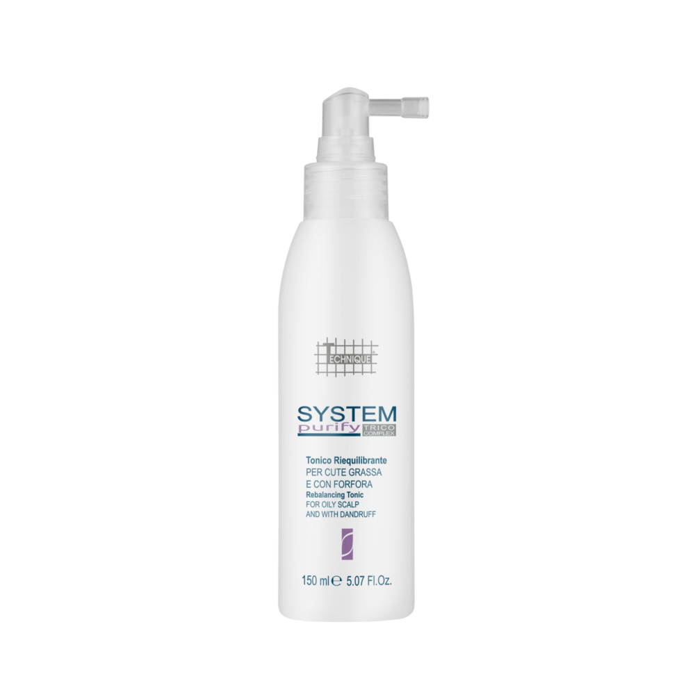 TECHNIQUE SYSTEM PURIFY REBALANCING TONIC atkuriamasis tonikas nuo pleiskanų riebiai galvos odai, 150 ml