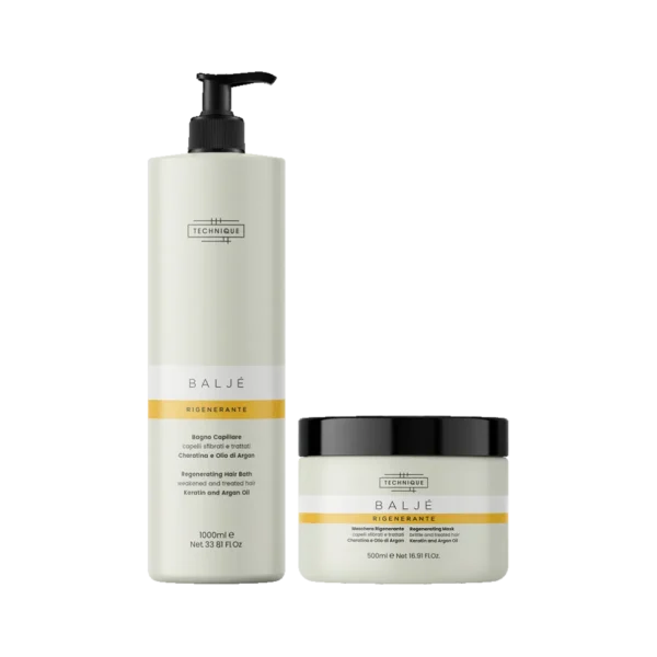 RINKINYS TECHNIQUE BALJE rinkinys su keratinu ir argano aliejumi, 1000ml+500ml