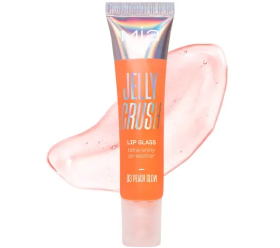 MIA MAKEUP ELLY CRUSH LIP GLASS 03 PEACH GLOW…