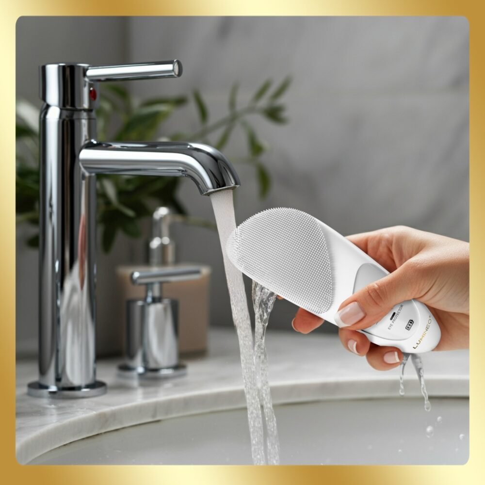 LUMINEO SONIC perlinis veido šepetėlis + gelis probleminiai odai8