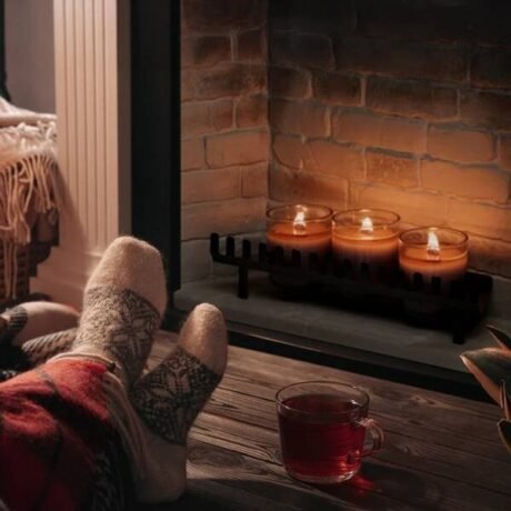 TAGU CANDLEPLACE traškanti ir kvepianti tikru laužu žvakė, 3vnt2