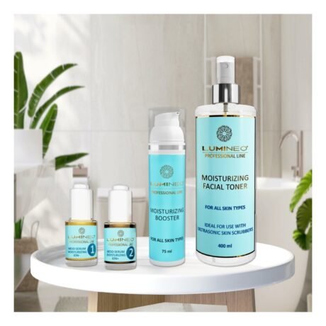 LUMINEO 5in1 kavitacijos pilingo rinkinys MEGA drėkinimui (tonikas, serumas, kremas)14