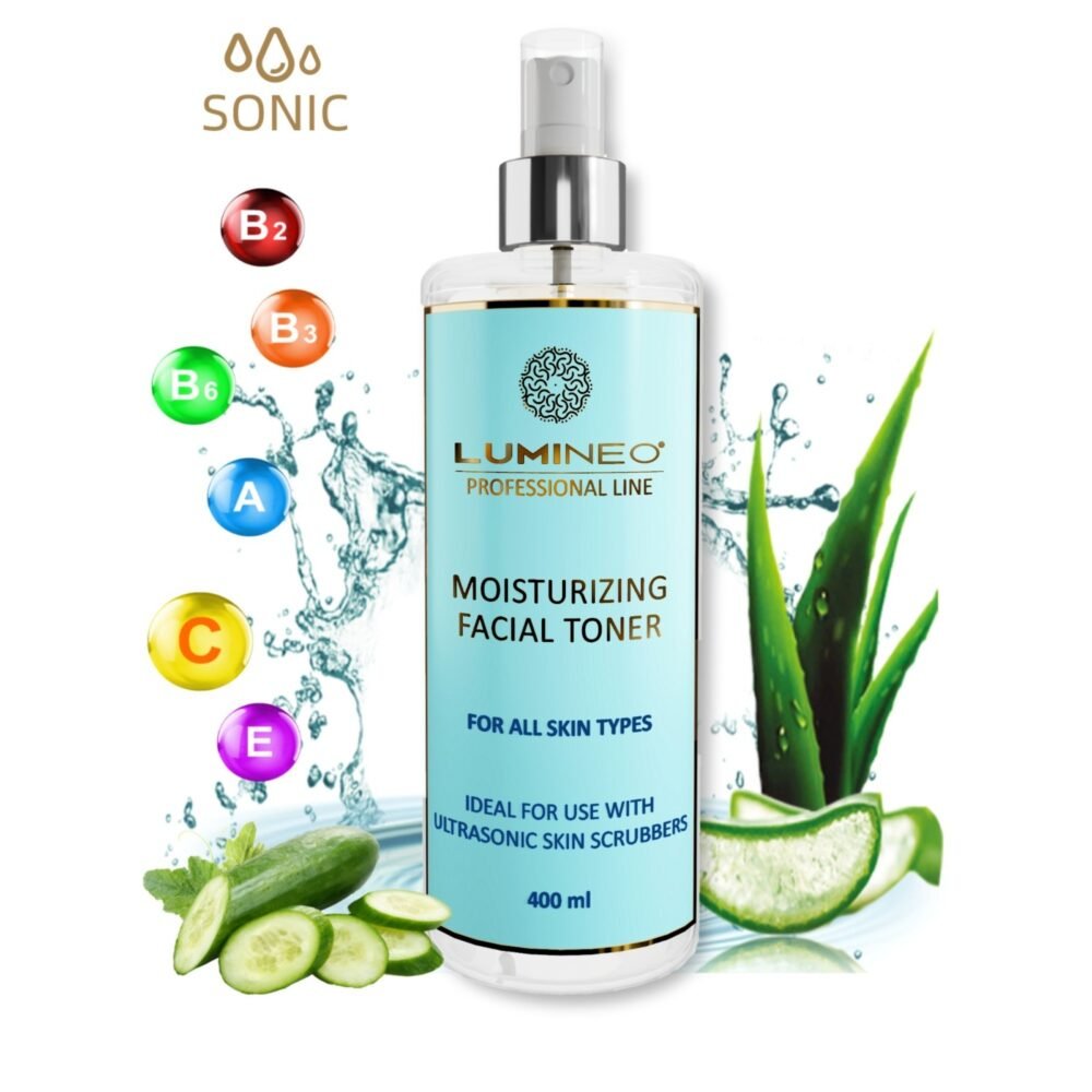 LUMINEO 5in1 kavitacijos pilingo rinkinys MEGA drėkinimui (tonikas, serumas, kremas)4