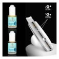 LUMINEO 5in1 kavitacijos pilingo rinkinys MEGA drėkinimui (tonikas, serumas, kremas)5
