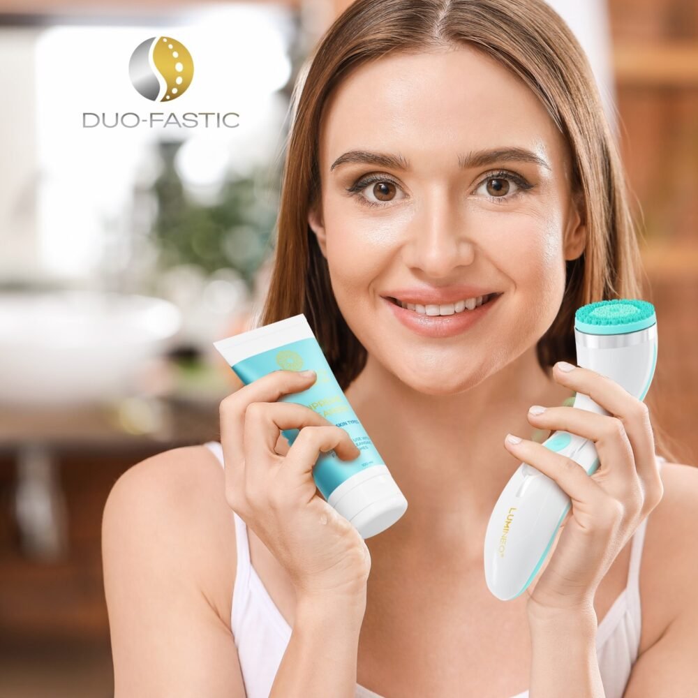 LUMINEO PRO veido valymo šepetėlis + gelis visų tipų odai2 – kopija