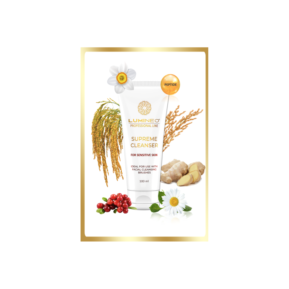 LUMINEO SONIC perlinis veido šepetėlis + gelis jautriai odai10