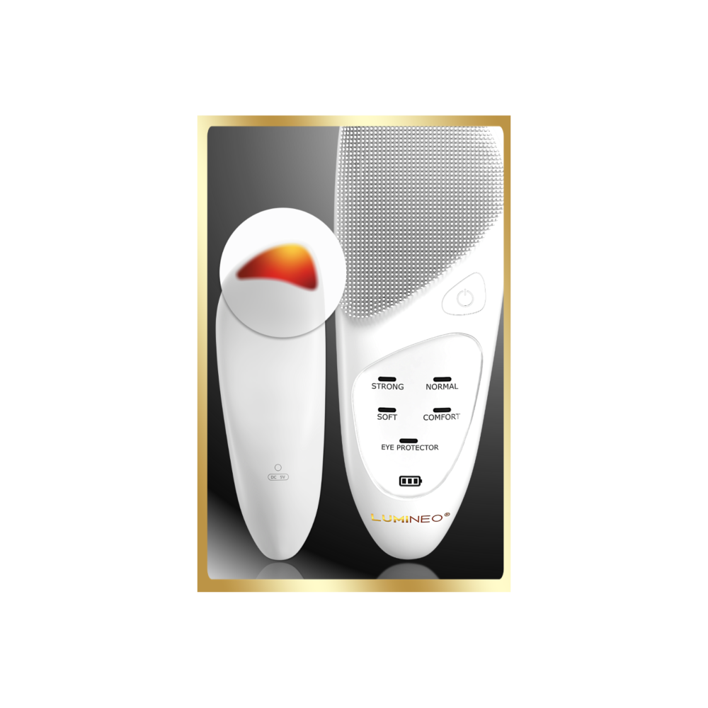 LUMINEO SONIC perlinis veido šepetėlis + gelis jautriai odai4