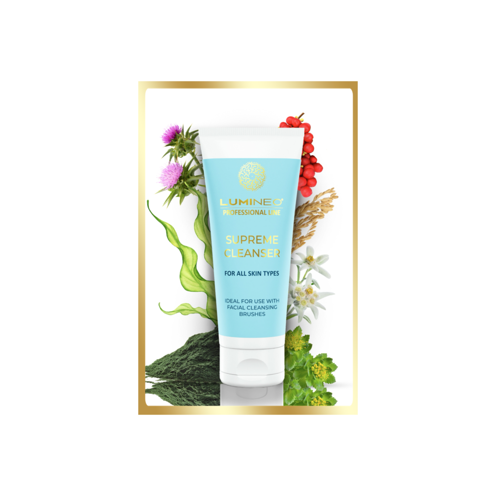 LUMINEO SONIC perlinis veido šepetėlis + valomasis gelis – švarios ir švytinčios odos duetas55