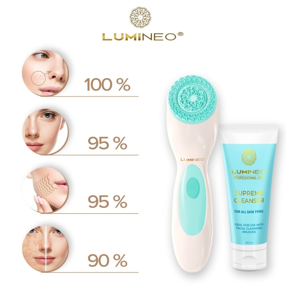 LUMINEO veido valymo šepetėlis + gelis visų tipų odai3