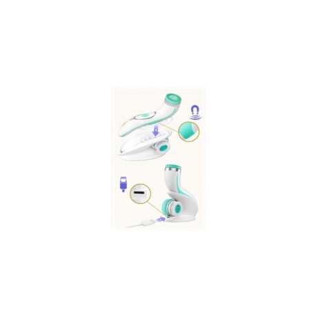 Lumineo Brush PRO turkio spalvos su 4 antgaliais + gelis jautriai odai7