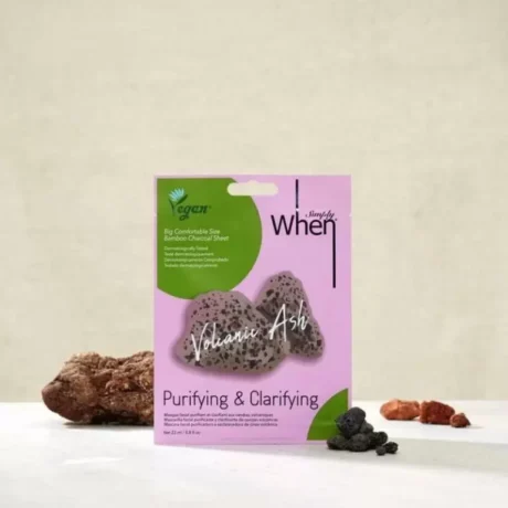 Simply When® Volcanic Ash – detoksikuojančios lakštinės veido kaukės, 1vnt.1