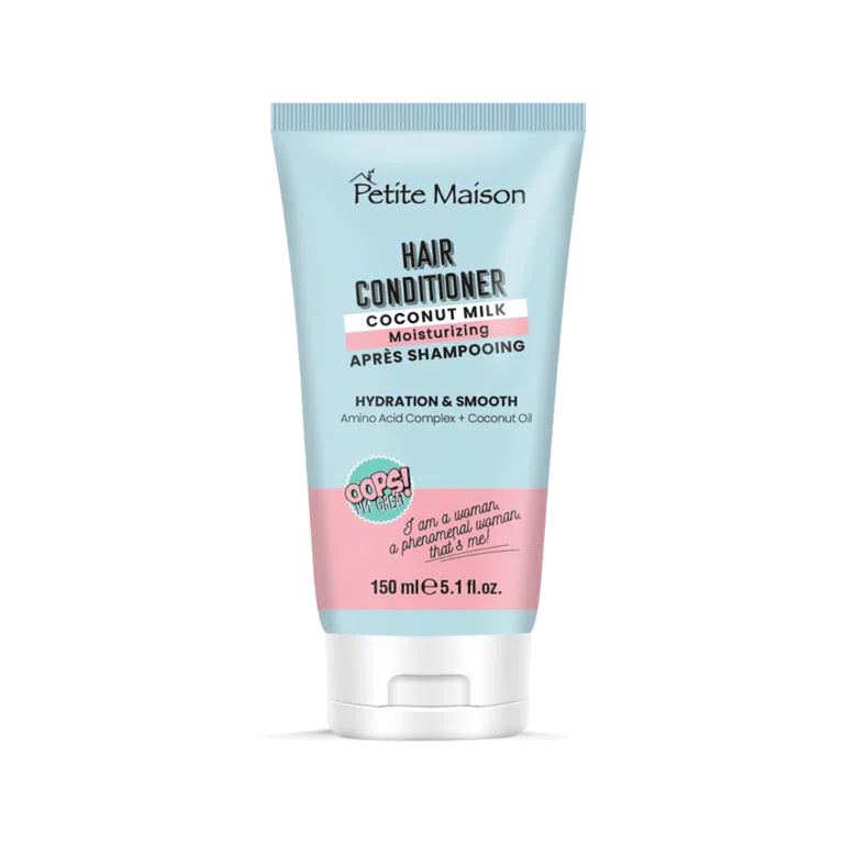 PETITE MAISON drėkinamasis plaukų kondicionierius su kokosų pienu COCONUT MILK, 150 ml