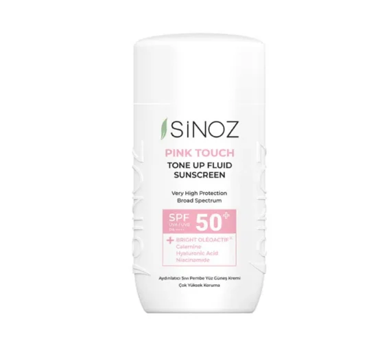 SINOZ veido fluidas nuo saulės SPF50+ PINK TO…