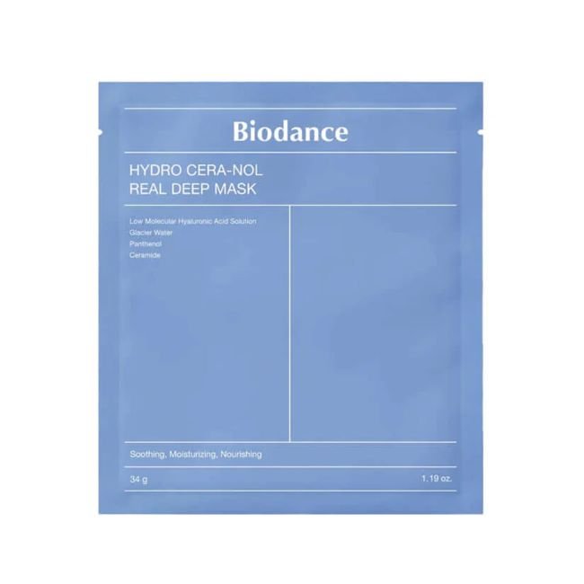 BIODANCE HYDRO CERA-NOL REAL DEEP veido kaukė, 34 g