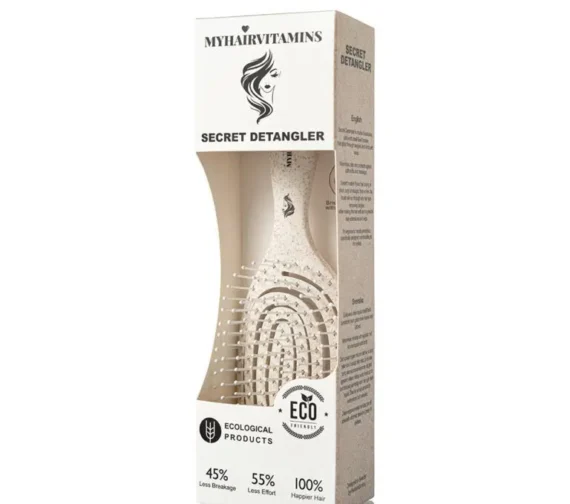 MYHAIRVITAMINS SECRET DETANGLER BRUSH NR2 biologiškai skaidus plaukų šepetys