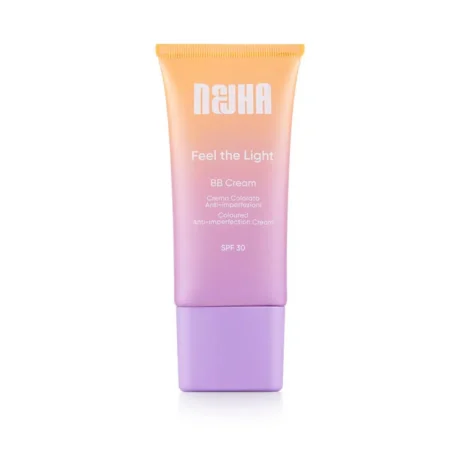 NEJHA BB kremas su atspalviu FEEL THE LIGHT SPF30 (02 Caramel), 30 ml