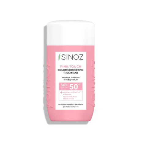 SINOZ PINK TOUCH atspalvį koreguojantis veido kremas SPF50+, 50 ml
