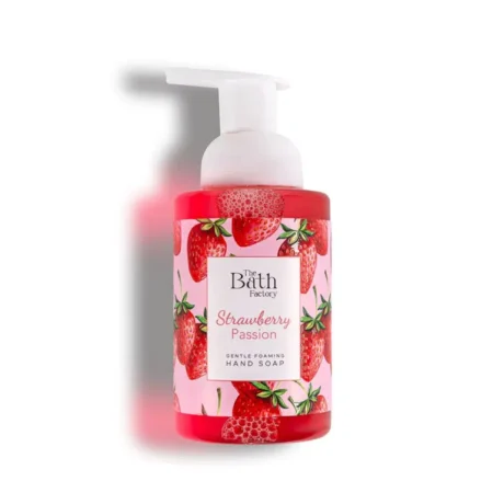 SINOZ THE BATH FACTORY drėkinamasis braškių kvapo rankų muilas–putos STRAWBERRY PASSION 300ml