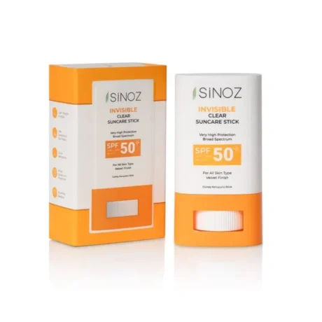 SINOZ permatomas apsauginis kremas nuo saulės SPF50+, 15 g