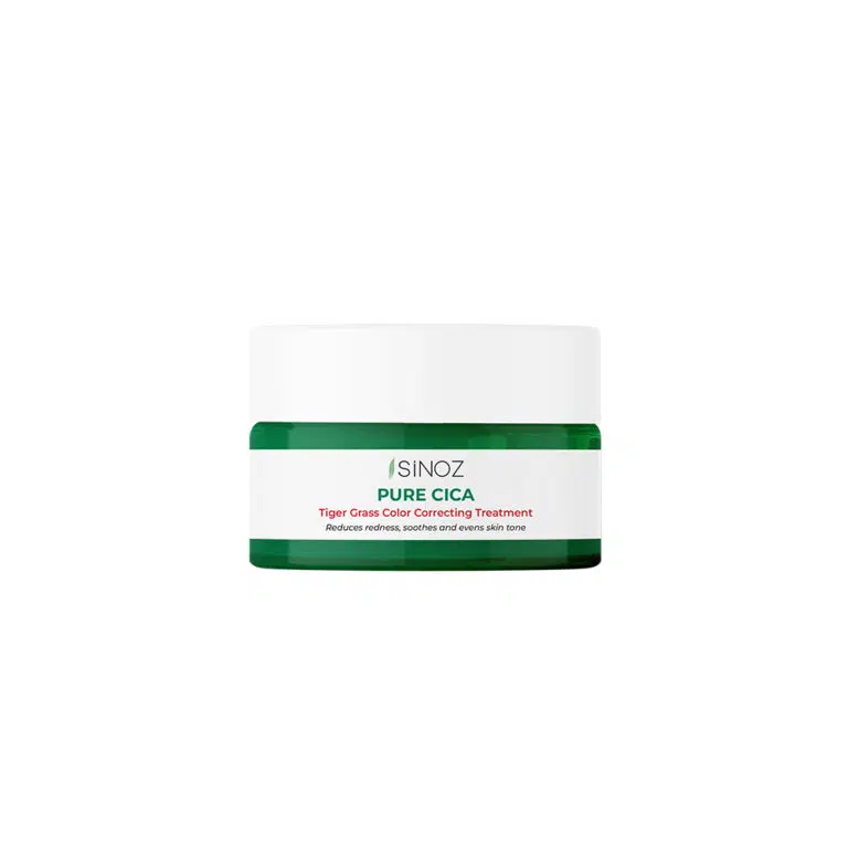 SINOZ spalvą koreguojantis atstatomasis veido kremas PURE CICA TIGER GRASS COLOR CORRECTING REPAIR CREAM, 15 ml