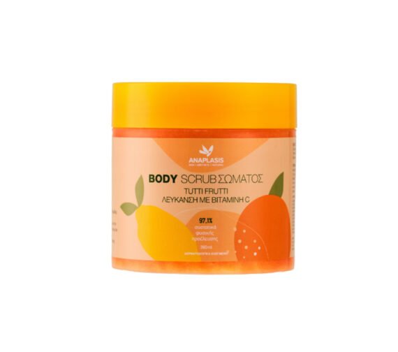 ANAPLASIS kūno šveitiklis saldainių kvapo BODY SCRUB TUTTI FRUTTI, 380 ml