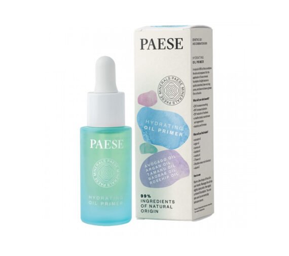 PAESE drėkinantis aliejinis veido pagrindas MINERALS, 15 ml