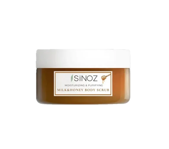SINOZ MILK & HONEY kūno šveitiklis, 300g