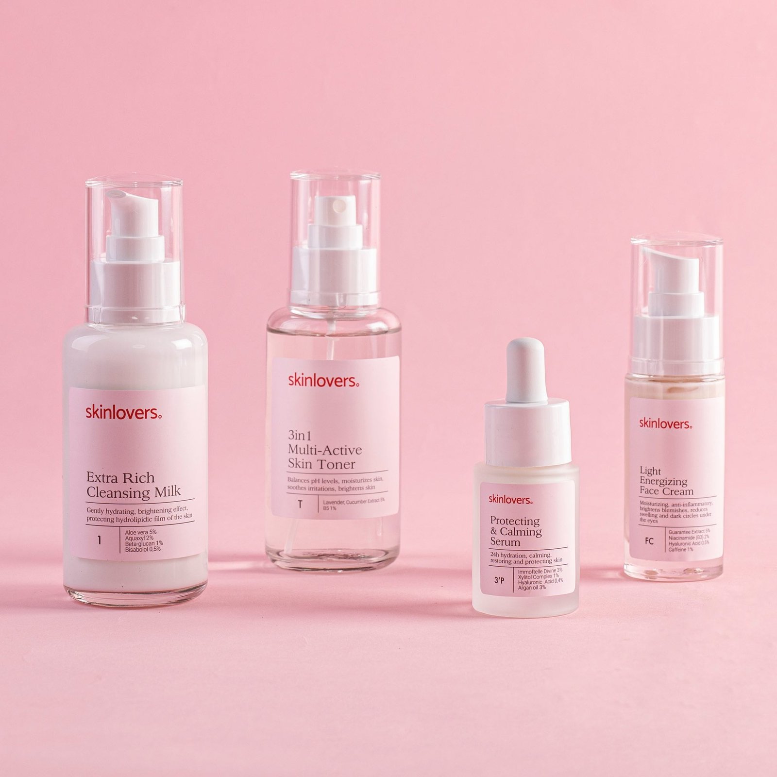 SKINLOVERS 4 žingsnių veido priežiūros rinkinys dehidratuotai odai - Image 2