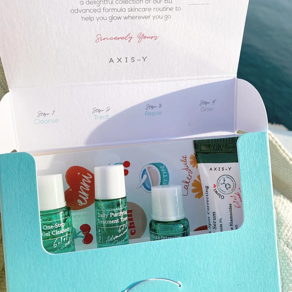 AXIS-Y Mini Glow rinkinys, 4 mini priemonės + dovanų kortelė + lipdukai - Image 3