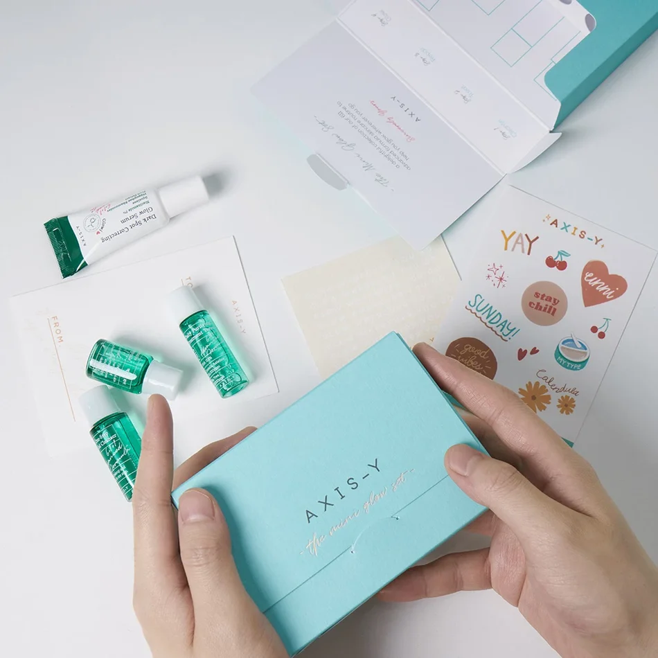 AXIS-Y Mini Glow rinkinys, 4 mini priemonės + dovanų kortelė + lipdukai - Image 4