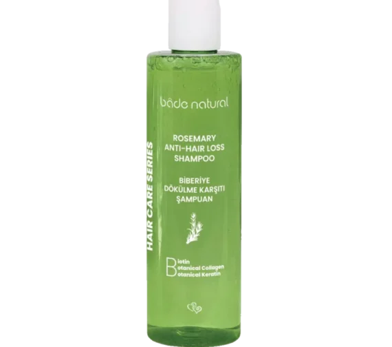 BADE NATURAL ROSEMARY šampūnas nuo plaukų slinkimo su rozmarinu, 250 ml