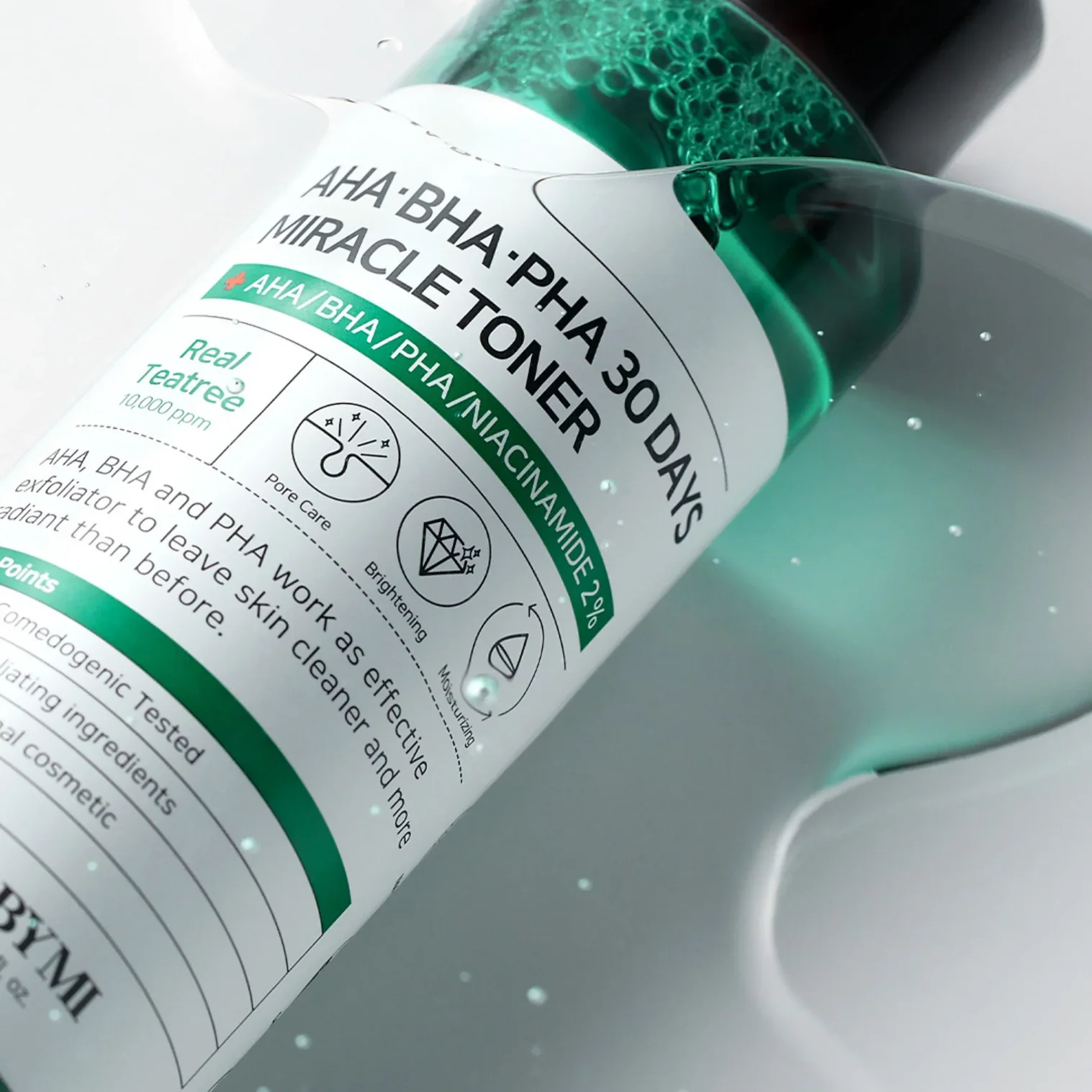 SOME BY MI AHA.BHA.PHA 30 Days Miracle Toner veido tonikas probleminei odai su rūgštimis, 150 ml - Image 2