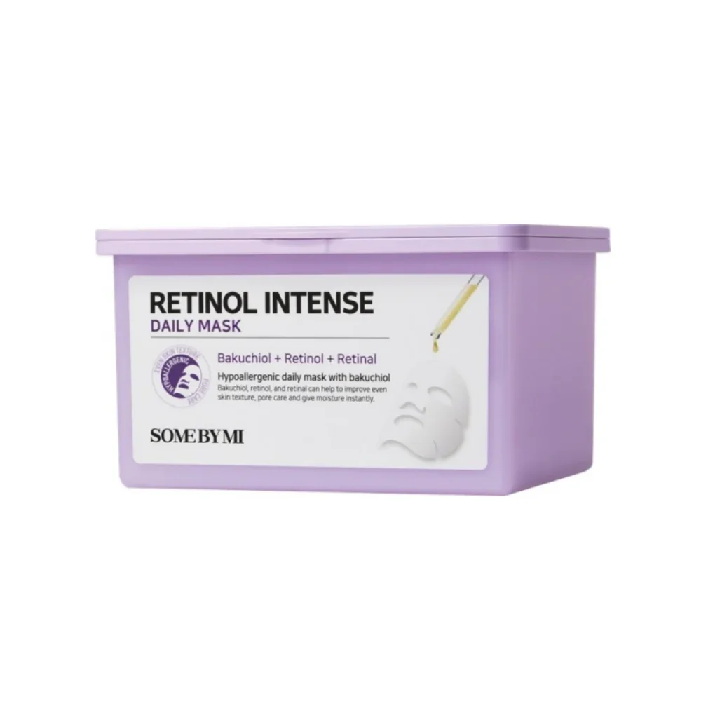 SOME BY MI Retinol Intensive Sheetmask rinkinys su retinoliu ir bakučioliu, 30 vnt.