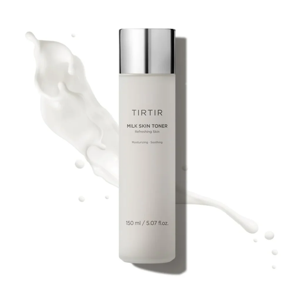TIRTIR Milk Skin Toner drėkinamasis veido toneris „glass skin“ efektui su niacinamidu, 150 ml