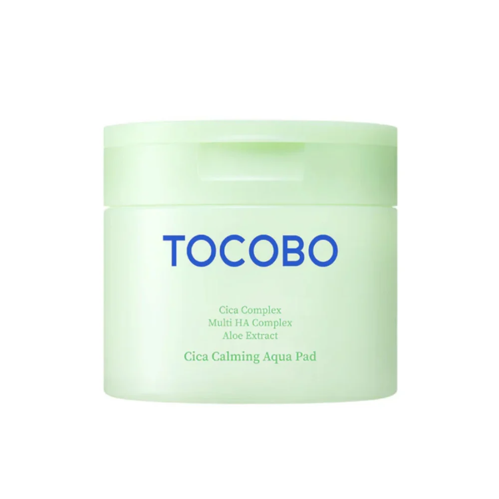 TOCOBO Cica Calming Aqua Pad raminamieji tonizuojantys veido padeliai su cica, 60 vnt.
