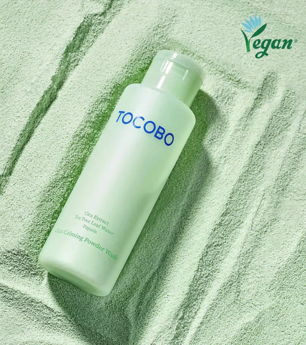 TOCOBO Cica Calming Powder Wash enziminis pudros prausiklis veidui su papainu, 50 g1
