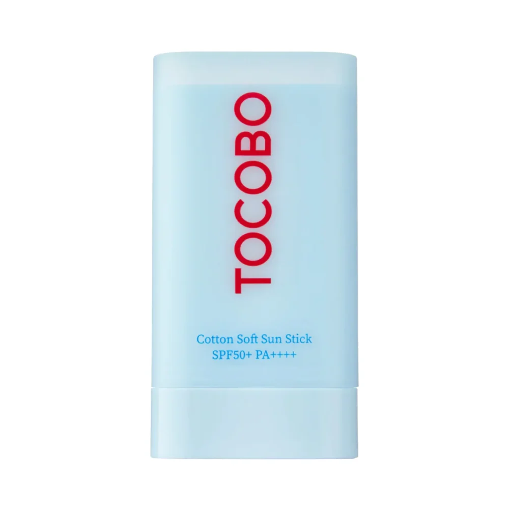 TOCOBO Cotton Soft Sun Stick SPF50+ PA++++ pieštukinė veido apsauga nuo saulės, 19 g