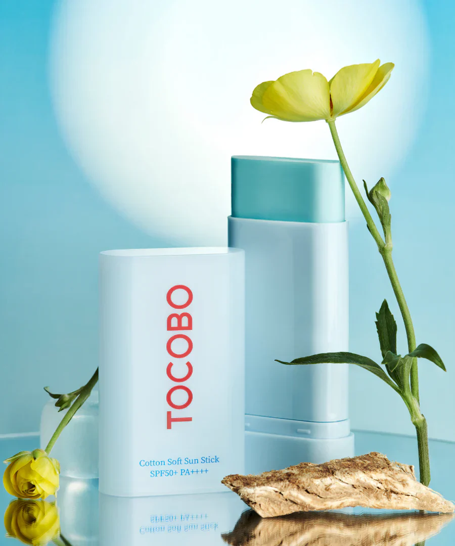 TOCOBO Cotton Soft Sun Stick SPF50+ PA++++ pieštukinė veido apsauga nuo saulės, 19 g - Image 2