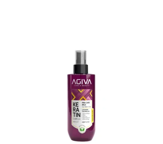 AGIVA KERATIN COMPLEX atstatomasis plaukų pienelis, 200ml