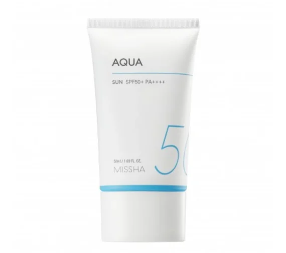 MISSHA All Around Safe Block Aqua Sun SPF50+ – drėkinamoji apsauga nuo saulės
