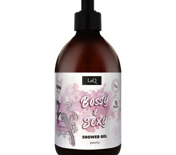 LaQ Dušo gelis BOSSY & SEXY – Akys nekaltos, mintys pavojingos, 500ml