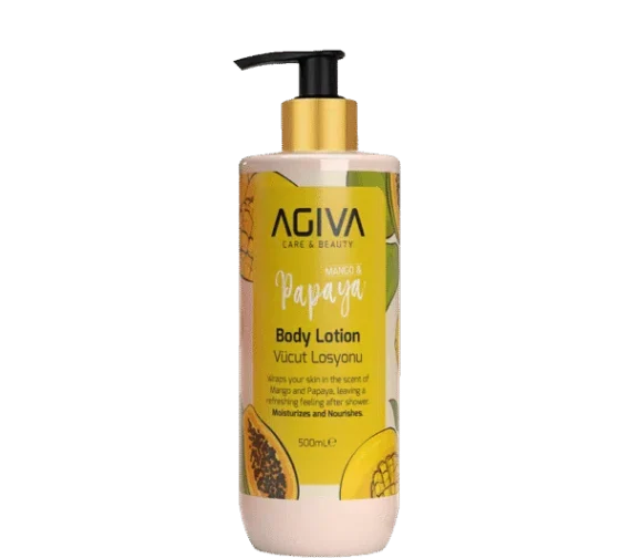AGIVA MANGO & PAPAYA kūno losjonas, 500ml